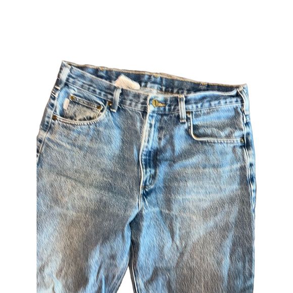 Carhartt Relaxed Fit Cotton Straight Leg Denim Jeans Men’s Size 35X32 - Picture 3 of 5